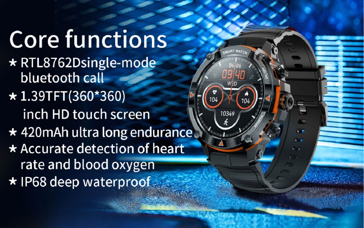 Smart watch 1.43 AMOLED Displa - Watch Vs Smartwatch review and price