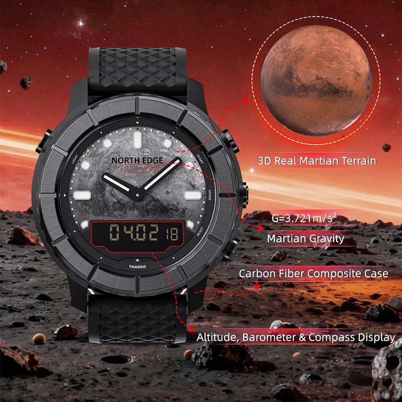 North Edge Tharsis Men Outdoor - Altimeter Compass Watch review and price