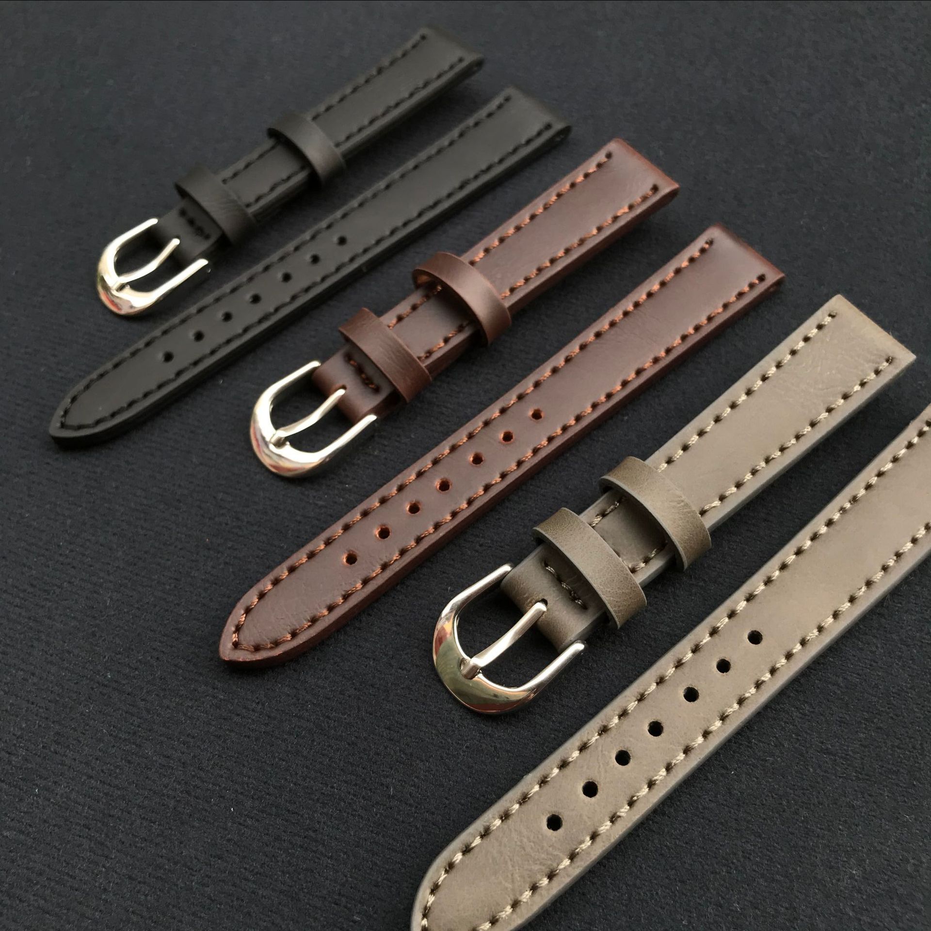 Leather Watch Strap 14mm 16mm  - Smartwatch Vintage Watches For Women review and price