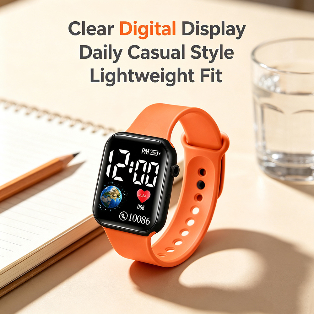 Square LED Digital Watches for - Smartwatch Watches For Girls review and price