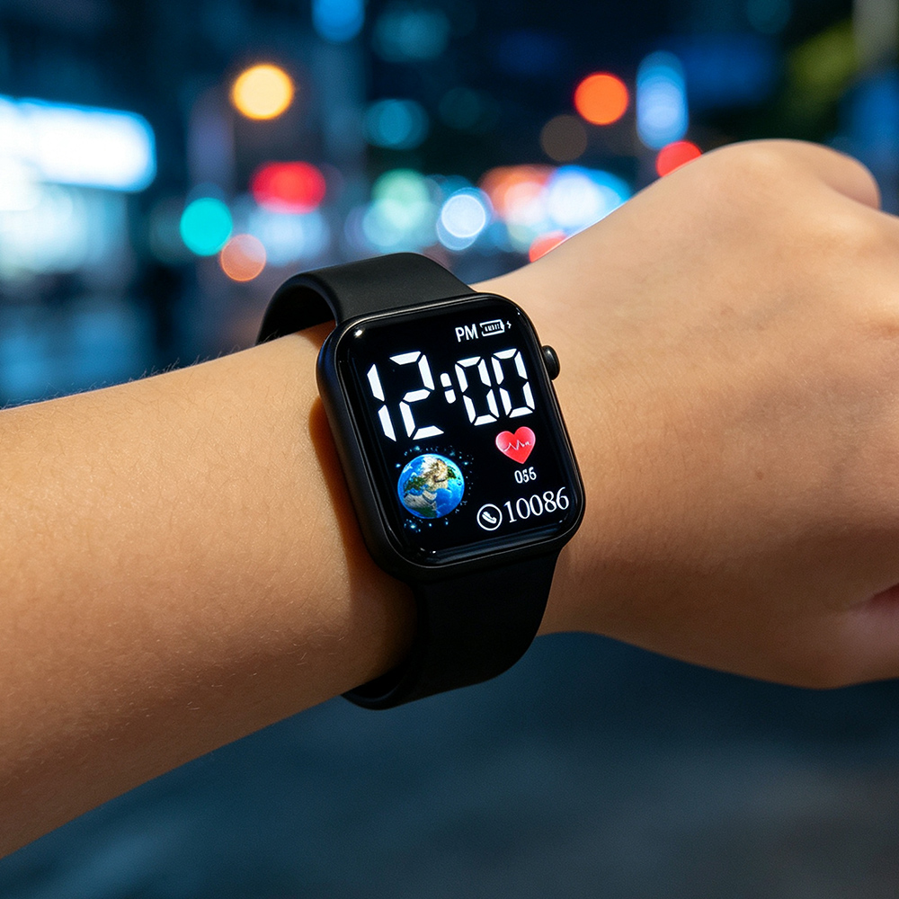 Square LED Digital Watches for - Smartwatch Watches For Girls review and price
