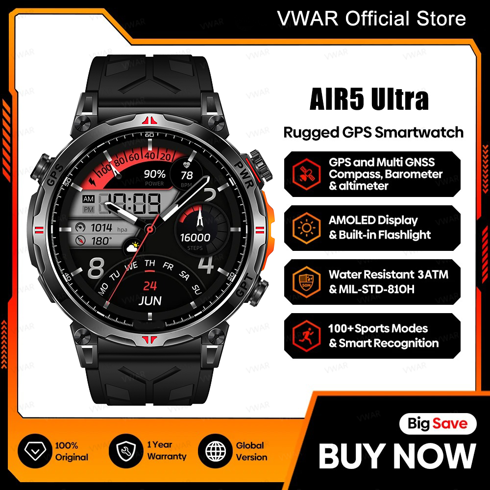 2025 New VWAR GPS Smartwatch 1 - Watch Vs Smartwatch review and price