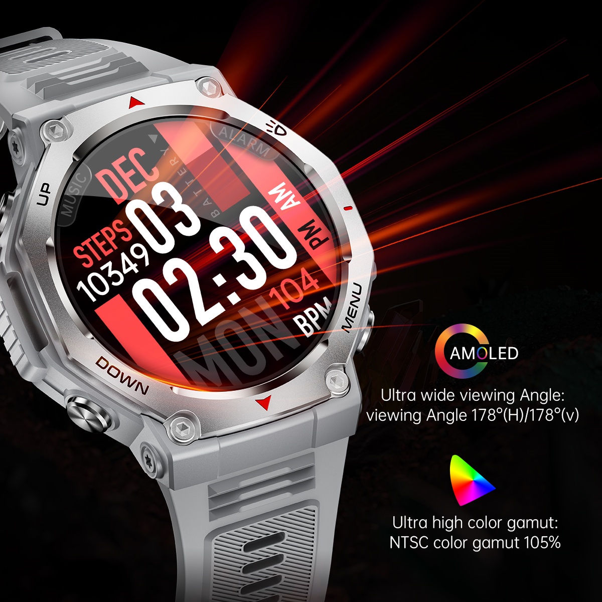 For Android IOS New AMOLED Sma - Watch Vs Smartwatch review and price