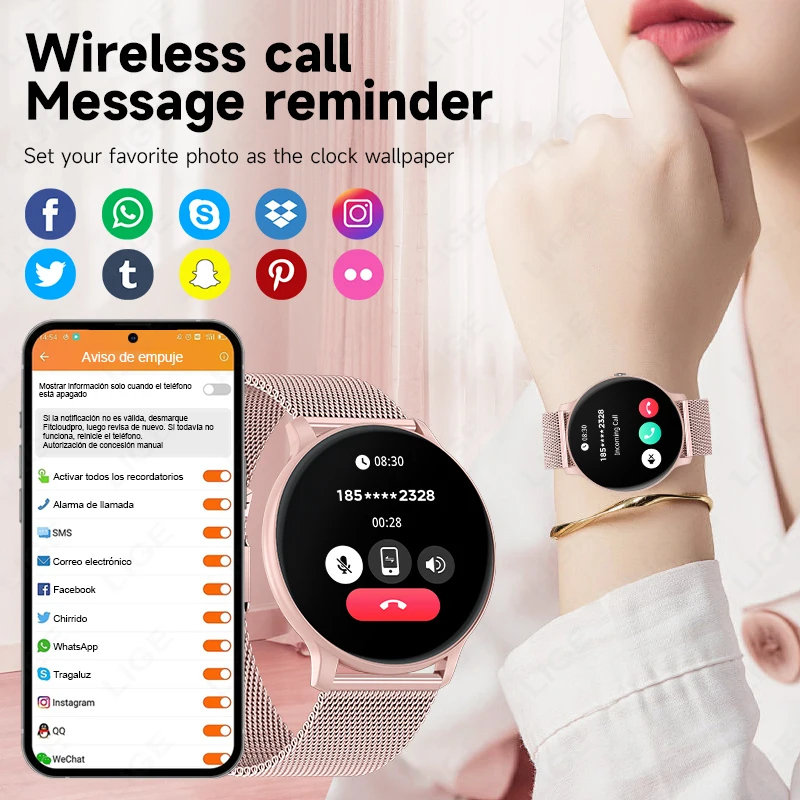 LIGE Bluetooth Call Smart Watc - Watches Ladies Smartwatch review and price