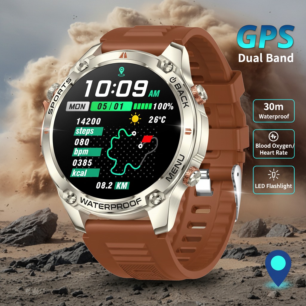 VWAR New GPS Smart Watch Men 1 - Watch Vs Smartwatch review and price