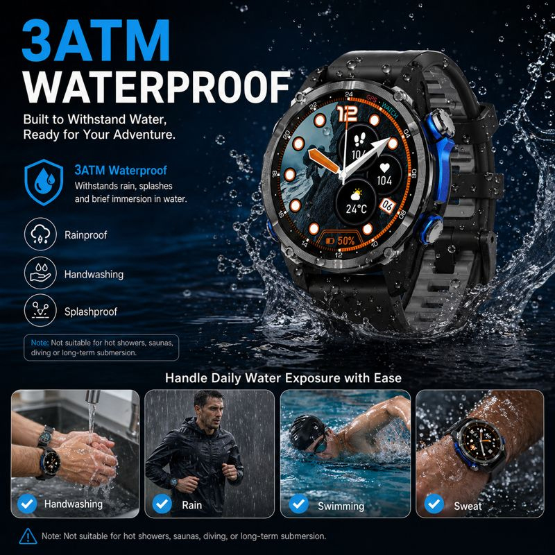 HD350 Pro Military Grade AGPS  - Altimeter Compass Watch review and price