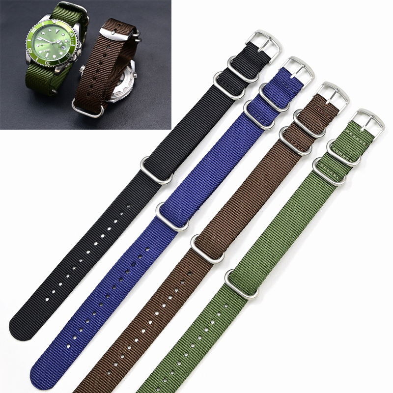 3 rings Nylon watchband Fabric - Watches Rolex Smartwatch review and price