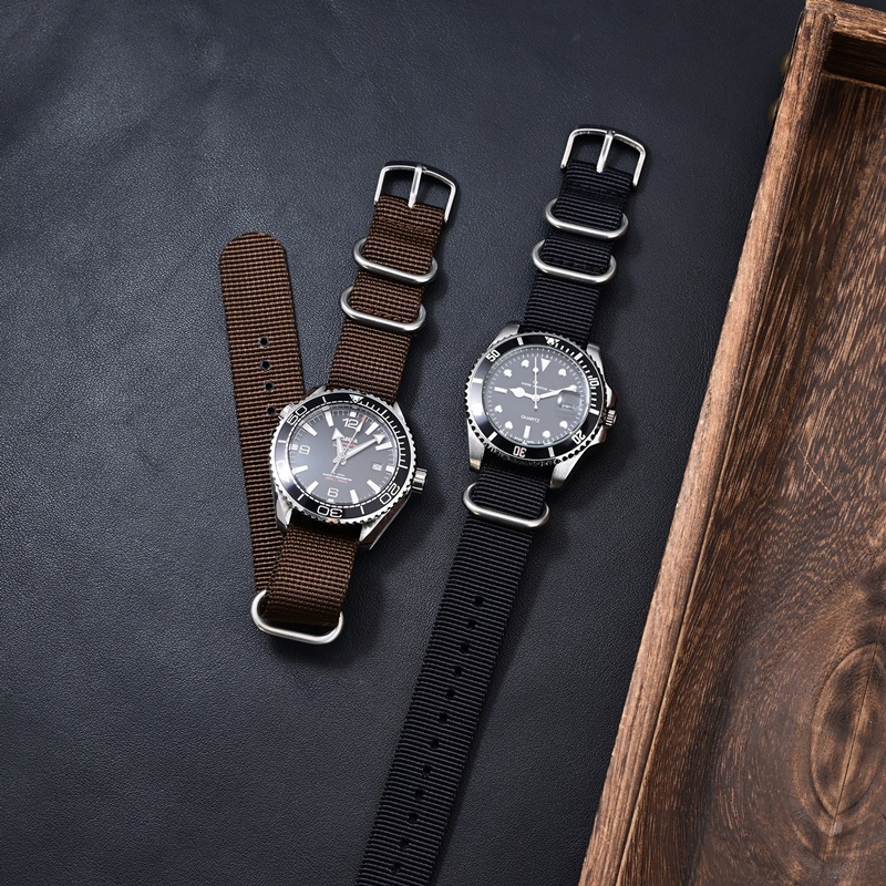 3 rings Nylon watchband Fabric - Watches Rolex Smartwatch review and price