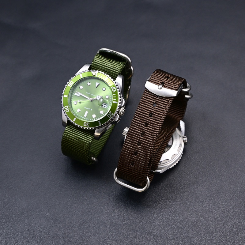 3 rings Nylon watchband Fabric - Watches Rolex Smartwatch review and price