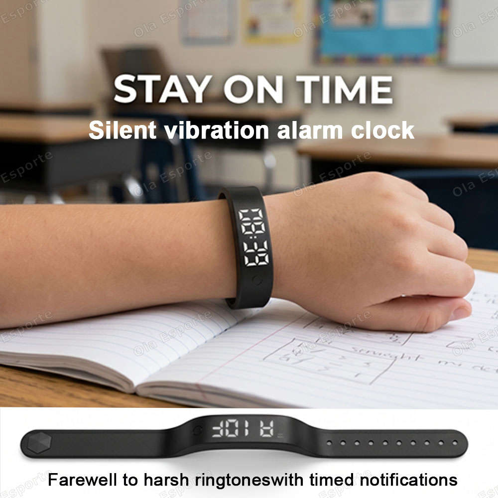 Vibrating Alarm Clock Watch He - Smartwatch Watches Price review and price