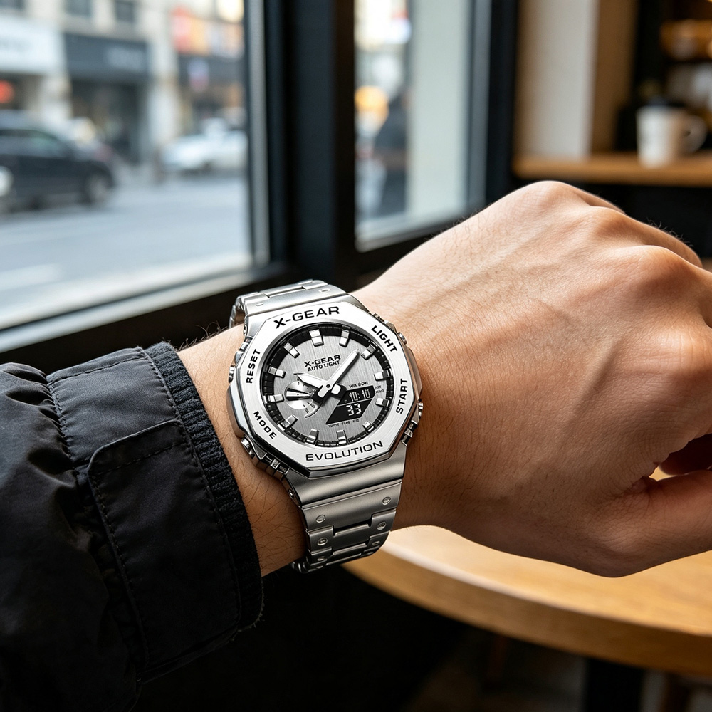 X-GEAR Dual Display Digital Sp - Watches Ladies Smartwatch review and price