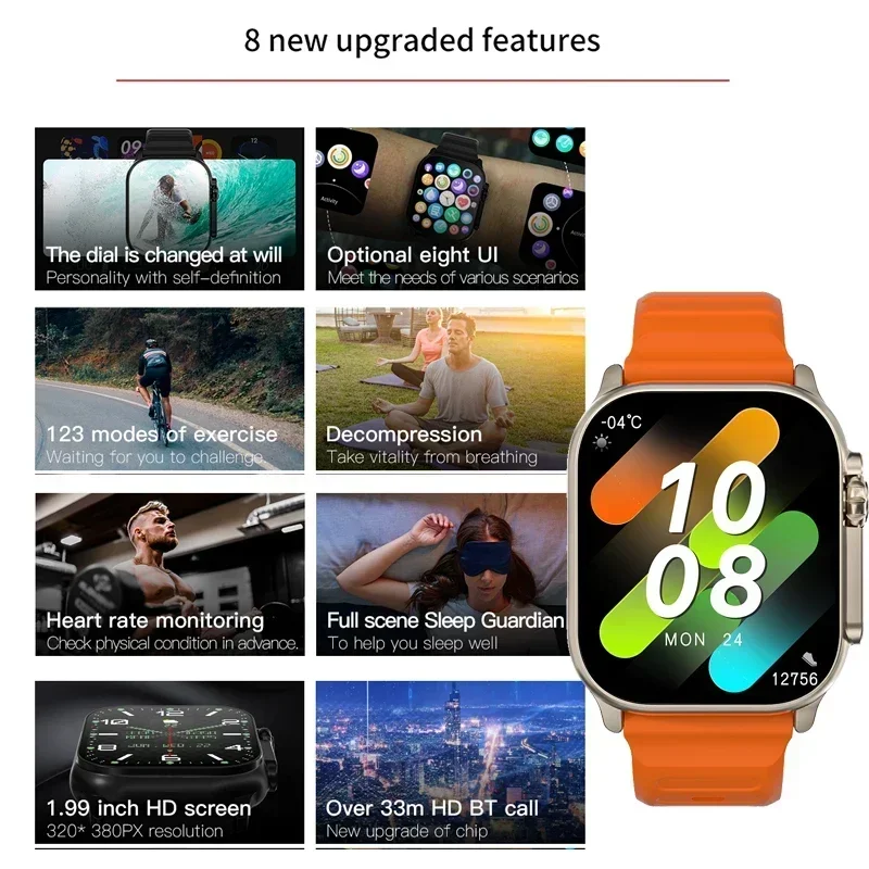 New Series 9 Watch PK HK8 PRO  - Smartwatch Watches For Women With Gps review and price
