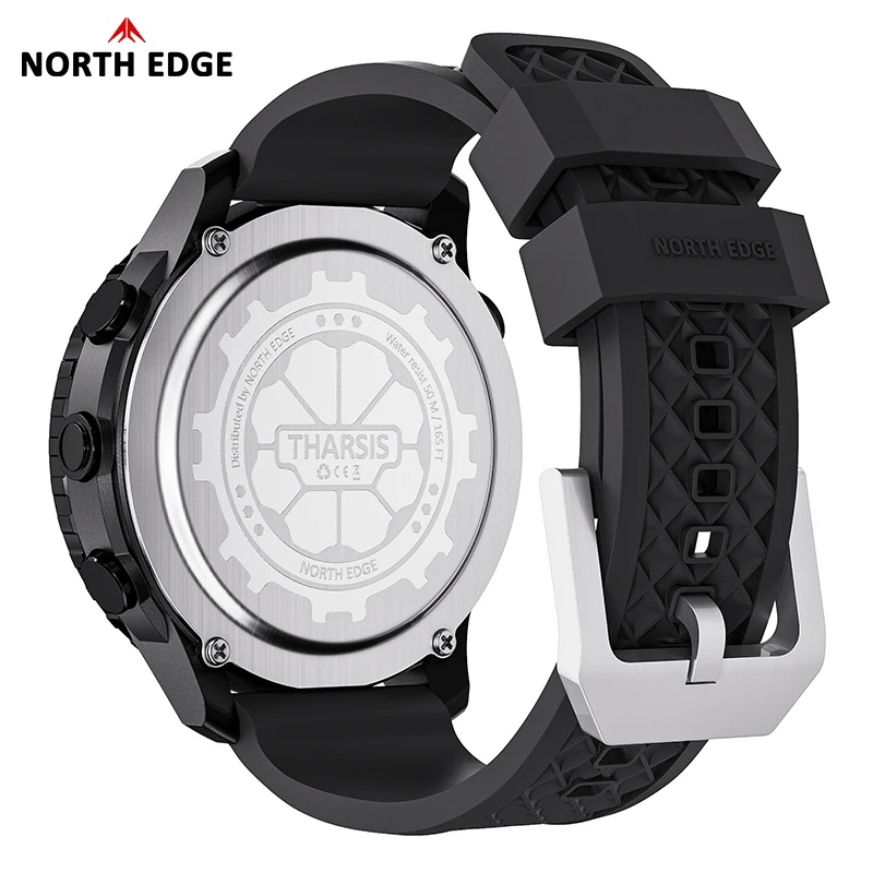 NORTH EDGE THARSIS Men Carbon  - Altimeter Compass Watch review and price