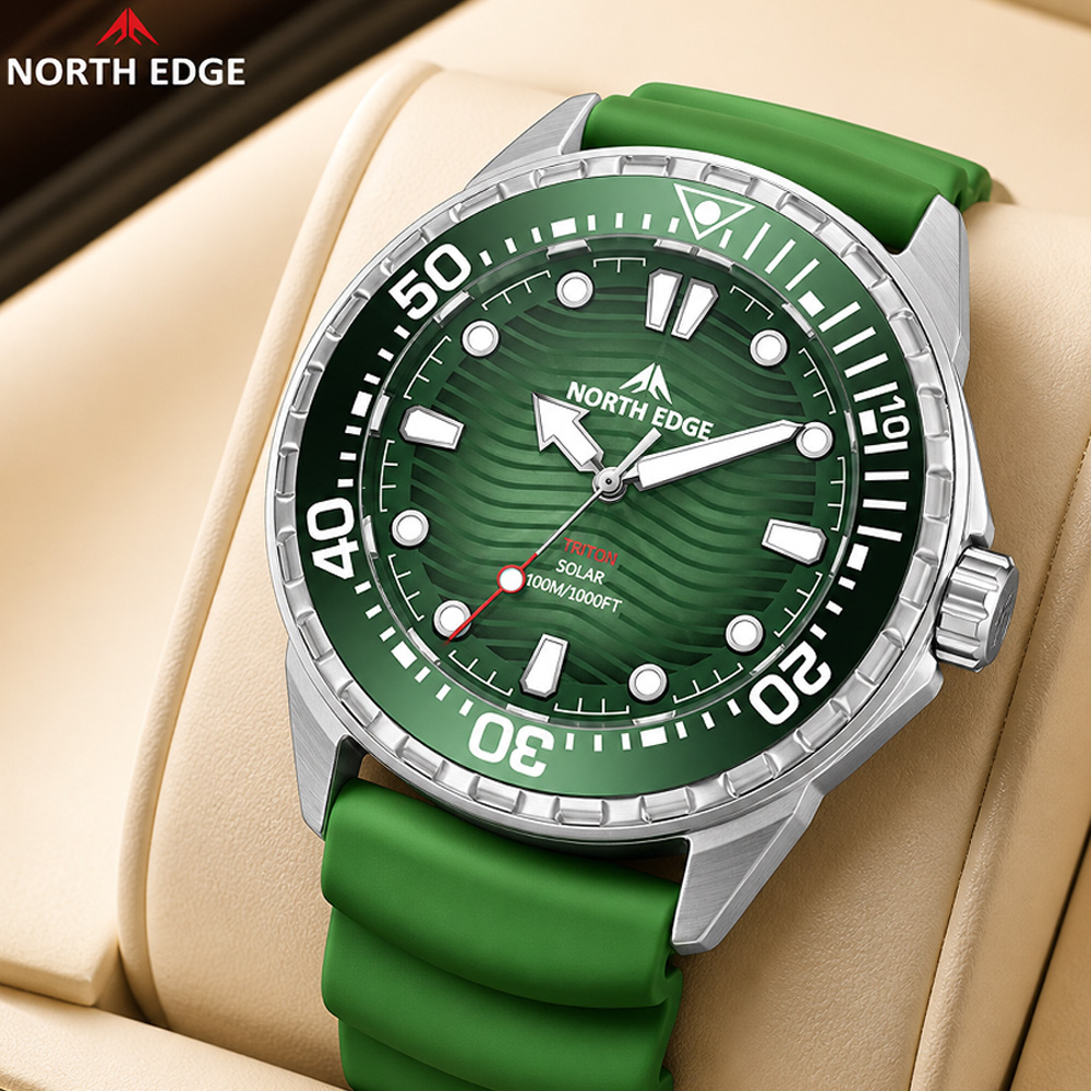 NORTH EDGE TRITON Solar Dive W - Altimeter Compass Watch review and price