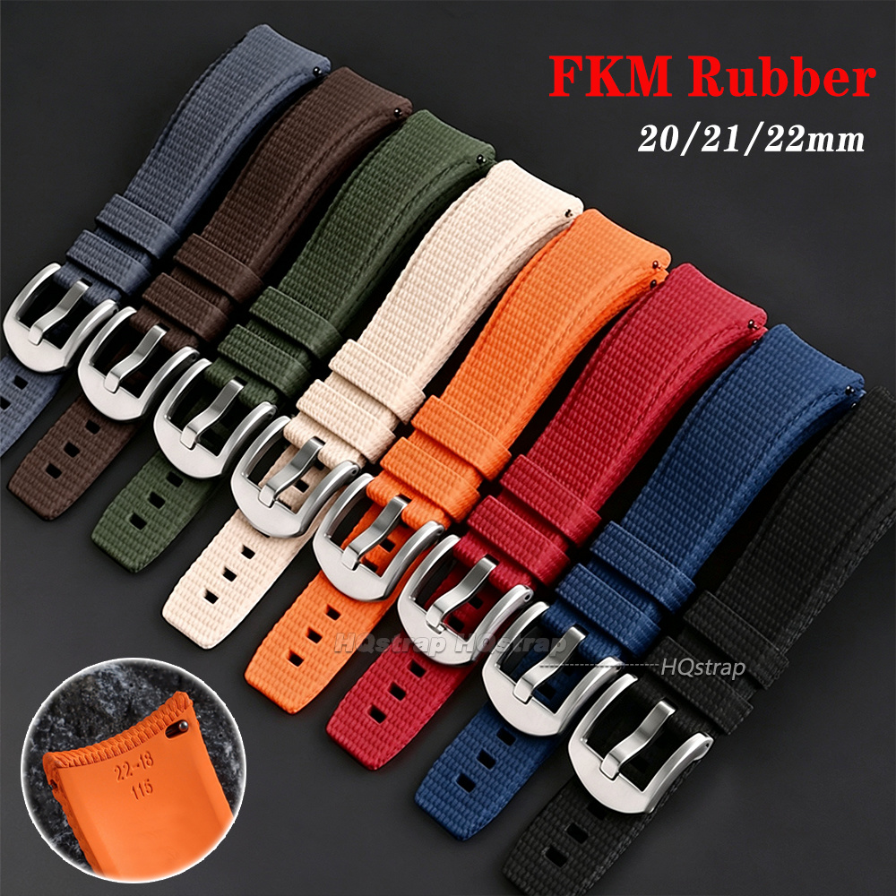 FKM Rubber Watch Strap 20mm 21 - Watches Rolex Smartwatch review and price